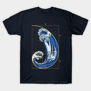 Fibonacci Wave Hokusai T-Shirt